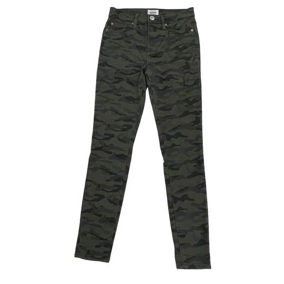 NWT Hudson Blair High Rise Skinny Ankle Green Camouflage Jeans Size 25 Junior’s - Picture 1 of 8